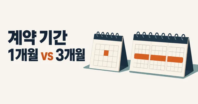 마케팅 대행 계약 기간, 3개월과 1개월 중 무엇이 맞을까? 썸네일